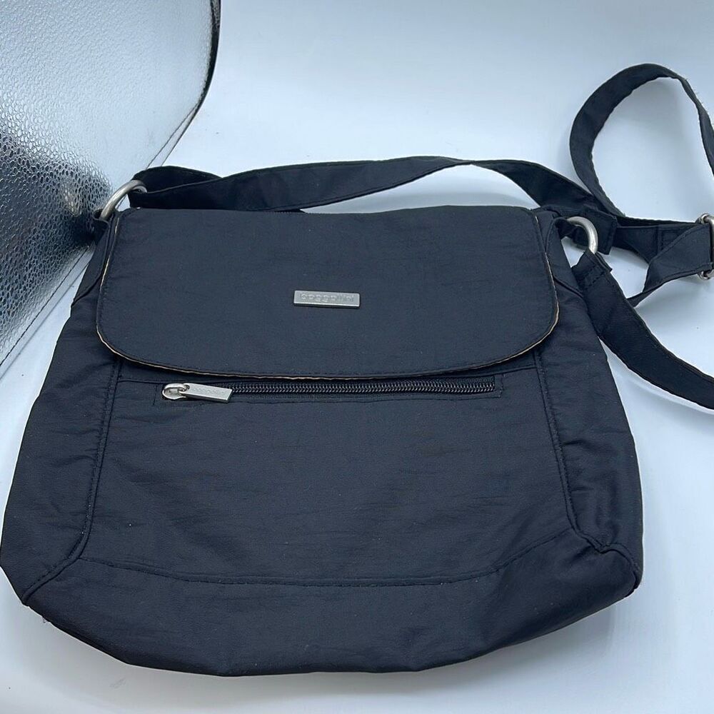 Black Nylon BAGGALLINI special Edition Town bag.